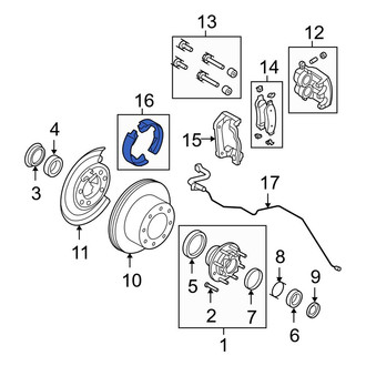 Ford OE - Rear Parking Brake Shoe