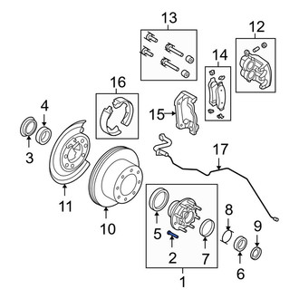 Ford OE - Rear Wheel Lug Stud