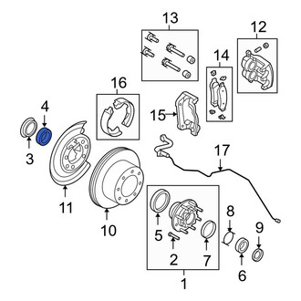 Ford OE - Rear Outer Wheel Bearing