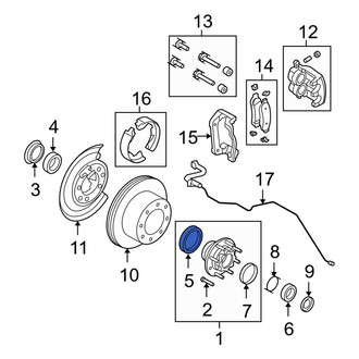 Ford OE - Rear Inner Wheel Bearing Race
