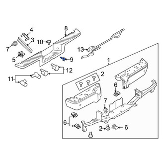 Ford OE - Front Bumper Impact Strip Clip