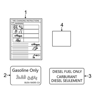 Ford OE - Information Labels - Labels (Crew Cab)
