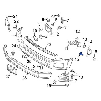 Ford OE - Inner Bumper Face Bar Mount Bolt
