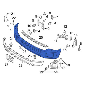 Ford OE - Front Bumper Face Bar