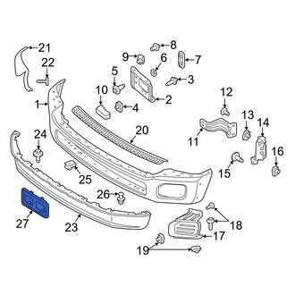 Ford OE - License Plate Bracket