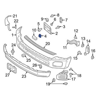 Ford OE - Outer Bumper Face Bar Mount Nut