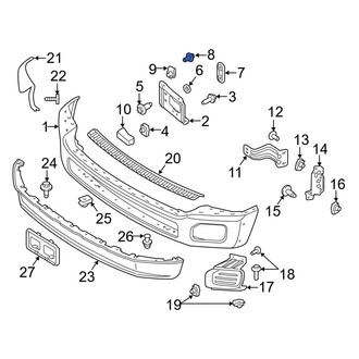 Ford OE - Bumper Face Bar Mount Bolt