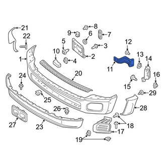 Ford OE - Front Right Inner Bumper Face Bar Bracket