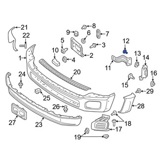 Ford OE - Inner Bumper Face Bar Mount Bolt