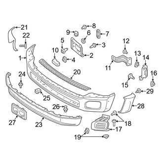 Ford OE - Front Bumper - Bumper & Components (Crew Cab)