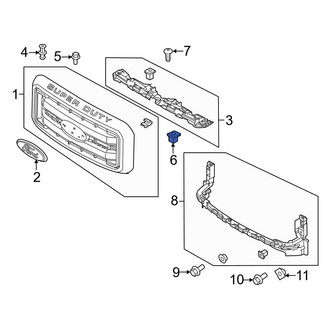 Ford OE - License Plate Bracket Nut