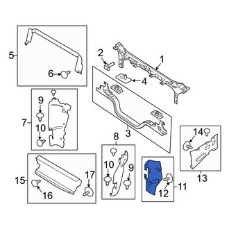 Ford OE - Front Left Radiator Support Splash Shield