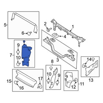 Ford OE - Front Right Radiator Support Baffle