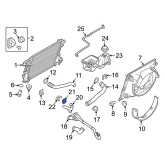 Ford OE - Engine Coolant Bypass Hose Seal