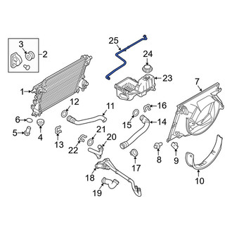Ford OE - Engine Coolant Overflow Hose