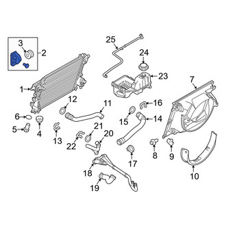 Ford OE - Left Radiator Mount Bracket