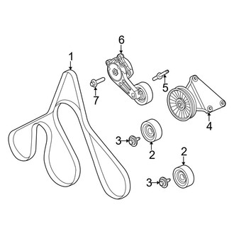 Ford OE - Cooling - Belts & Pulleys (6.2L)