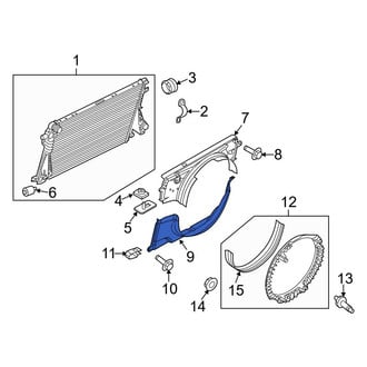 Ford OE - Lower Engine Cooling Fan Shroud