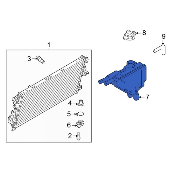 Engine Coolant Reservoir