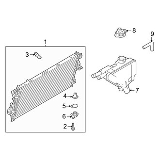 Ford OE - Cooling - Radiator & Components (Auxiliary), (Crew Cab)