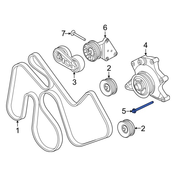 Belt Tensioner Bolt