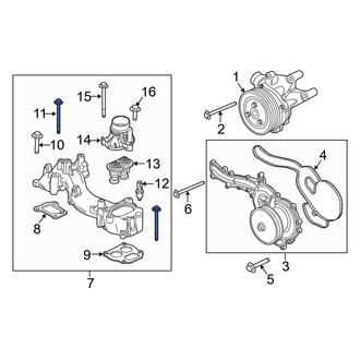 Ford OE - Engine Coolant Thermostat Housing Bolt