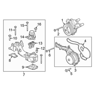 Ford OE - Cooling - Water Pump (Crew Cab)