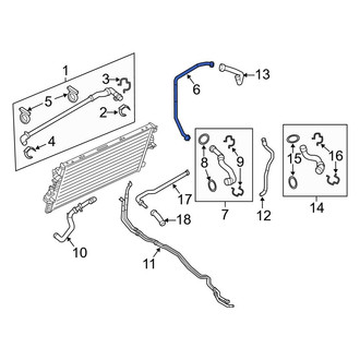 Ford OE - Upper Radiator Coolant Hose