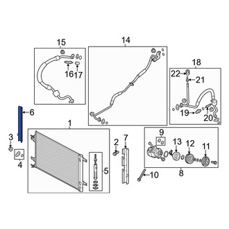 Ford OE - Right A/C Condenser Seal