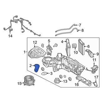 Ford OE - Upper Heater Core Case Seal