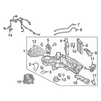 Ford OE - Air Conditioner & Heater - Heater Components (W/O A/C), (Regular Cab / SuperCab / Crew Cab)