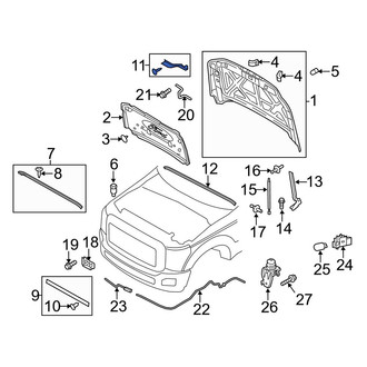 Ford OE - Left Hood Seal