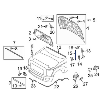 Ford OE - Left Hood Lift Support