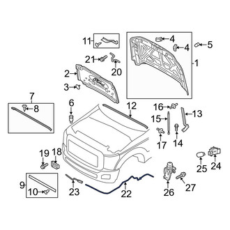 Ford OE - Front Hood Release Cable