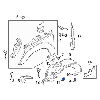 Ford OE - Fender Liner Screw