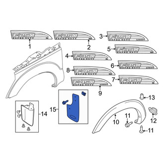 Ford OE - Front Mud Flap Kit