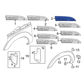Ford OE - Front Right Fender Emblem