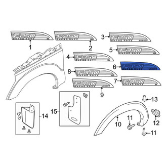 Ford OE - Front Left Fender Emblem