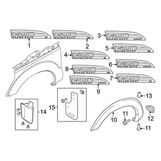 Ford OE - Fender - Exterior Trim (Regular Cab / SuperCab / Crew Cab)