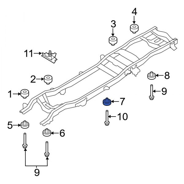 Body Mount Cushion