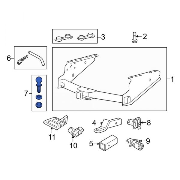 Genuine Ford BL3Z-19F503-B Trailer Hitch Ball