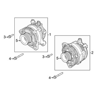 Ford OE - Electrical - Alternator (With Dual Alternators), (Crew Cab)