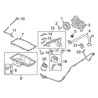 Ford OE - Engine Oil Pump Pickup Tube Gasket