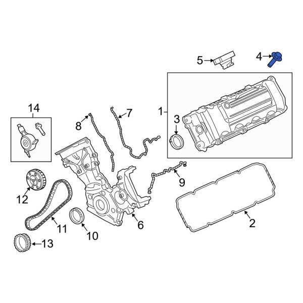 Ford OE AL3Z6C519B Engine Valve Cover Grommet