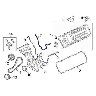 Ford OE - Center Engine Timing Cover Gasket