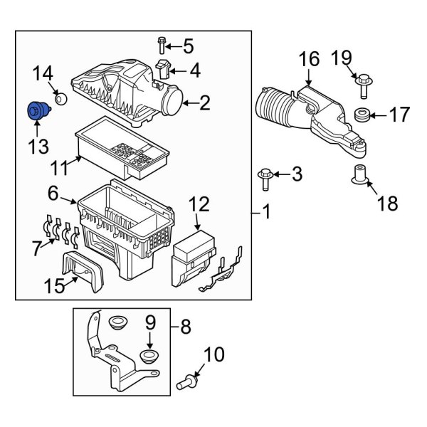 Ford OE BC3Z9N622A Air Filter Indicator