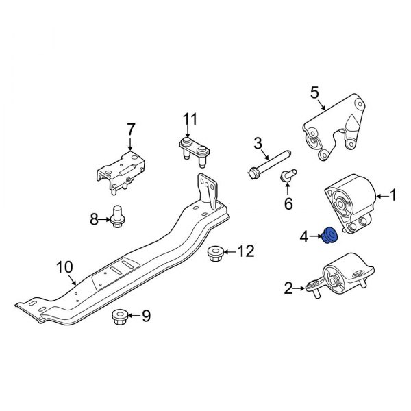 Engine Mount Nut