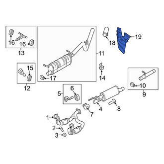 Ford OE - Left Exhaust Heat Shield