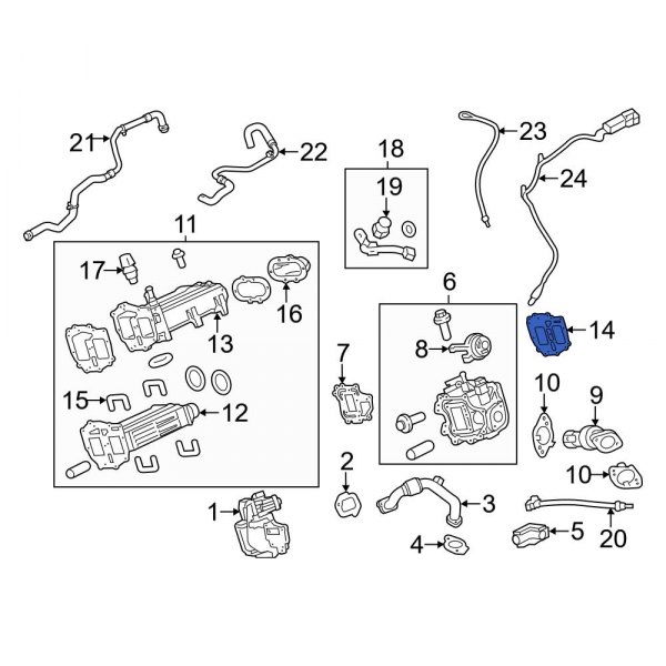 Exhaust Gas Recirculation (EGR) Cooler Gasket