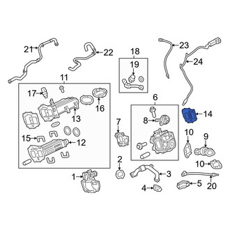 Ford OE - Rear Exhaust Gas Recirculation (EGR) Cooler Gasket